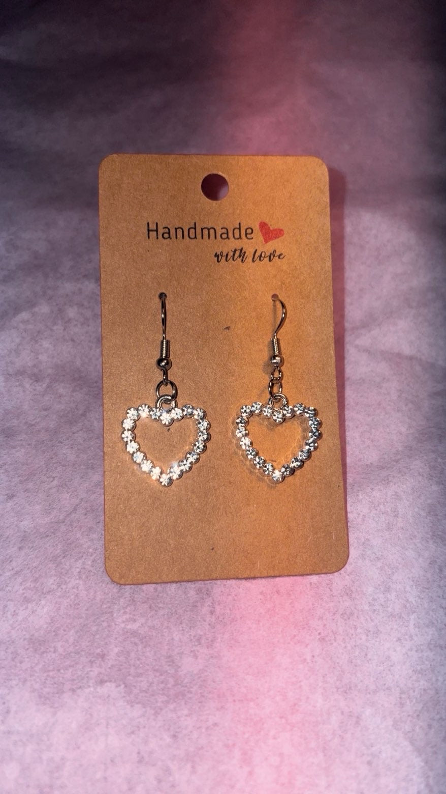 Sparkly Heart Earrings ✨🤍