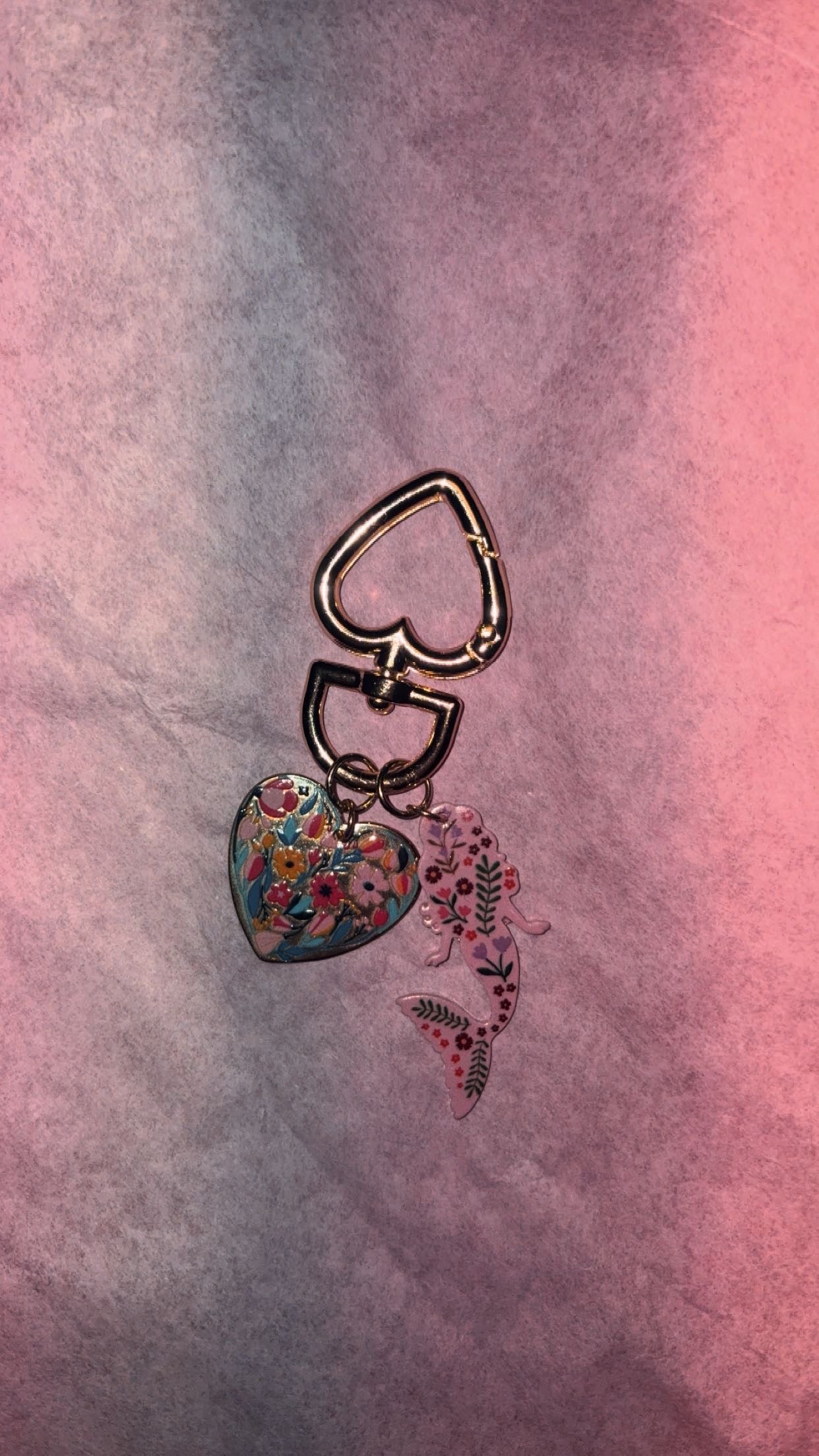 Gold Mermaid Keychain 🧜‍♀️