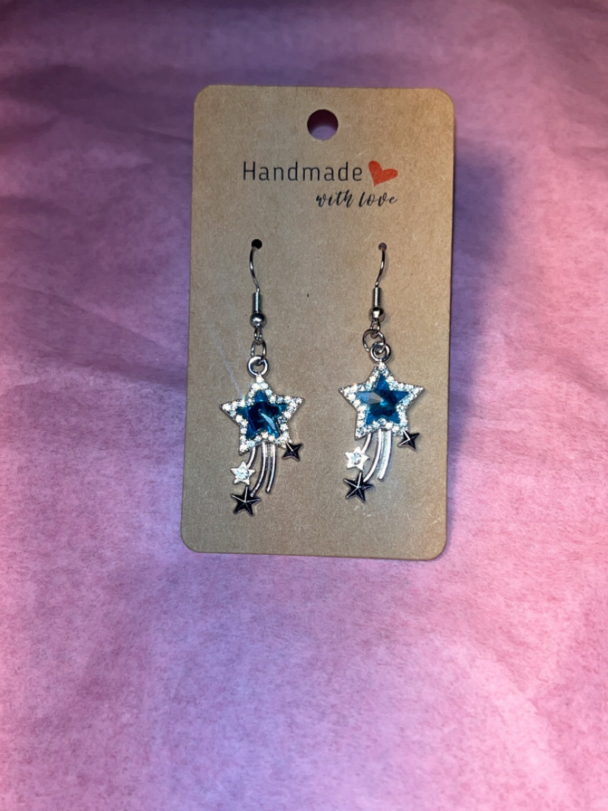 Blue Star Earrings