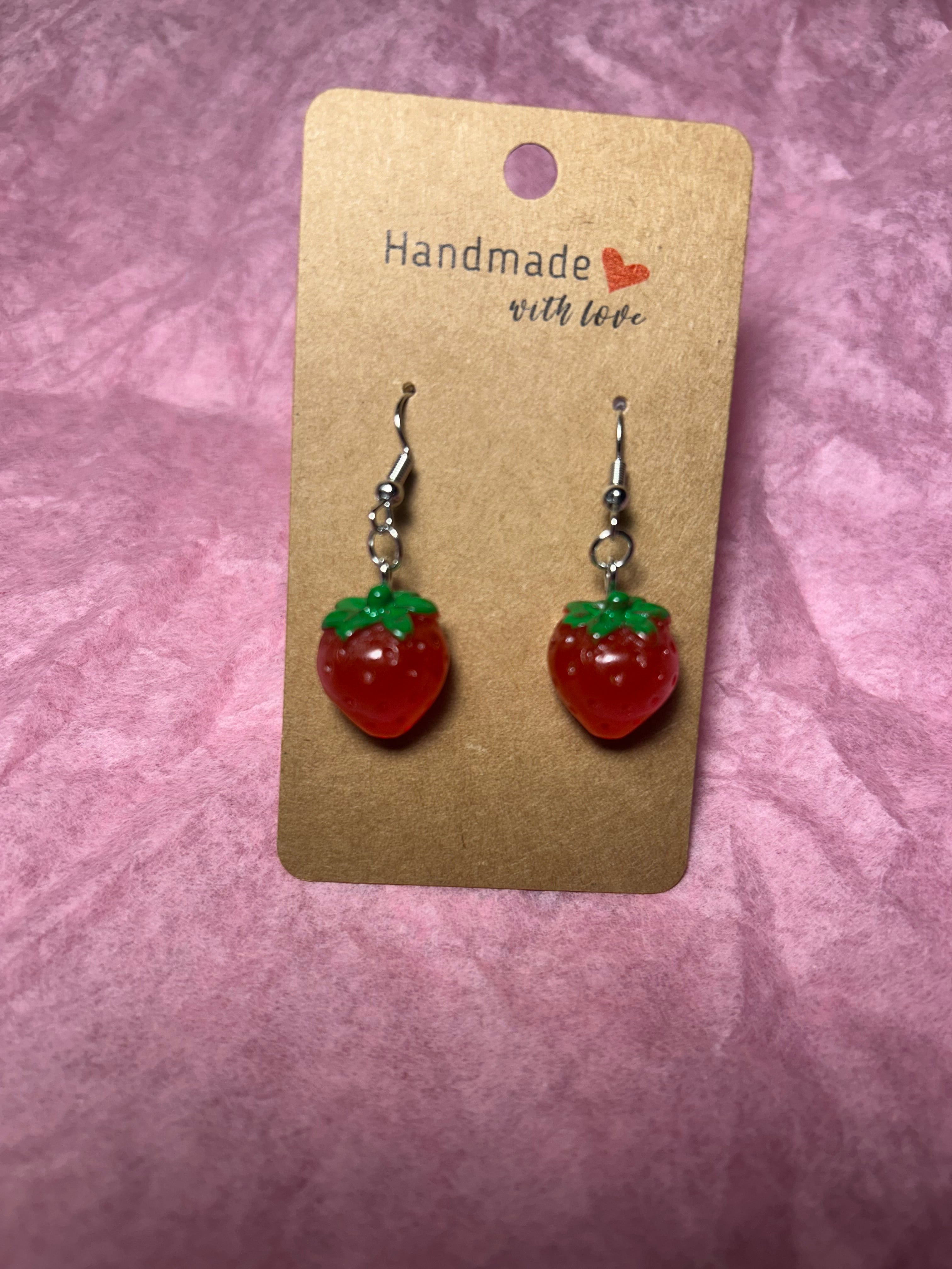 Strawberry Earrings 🍓