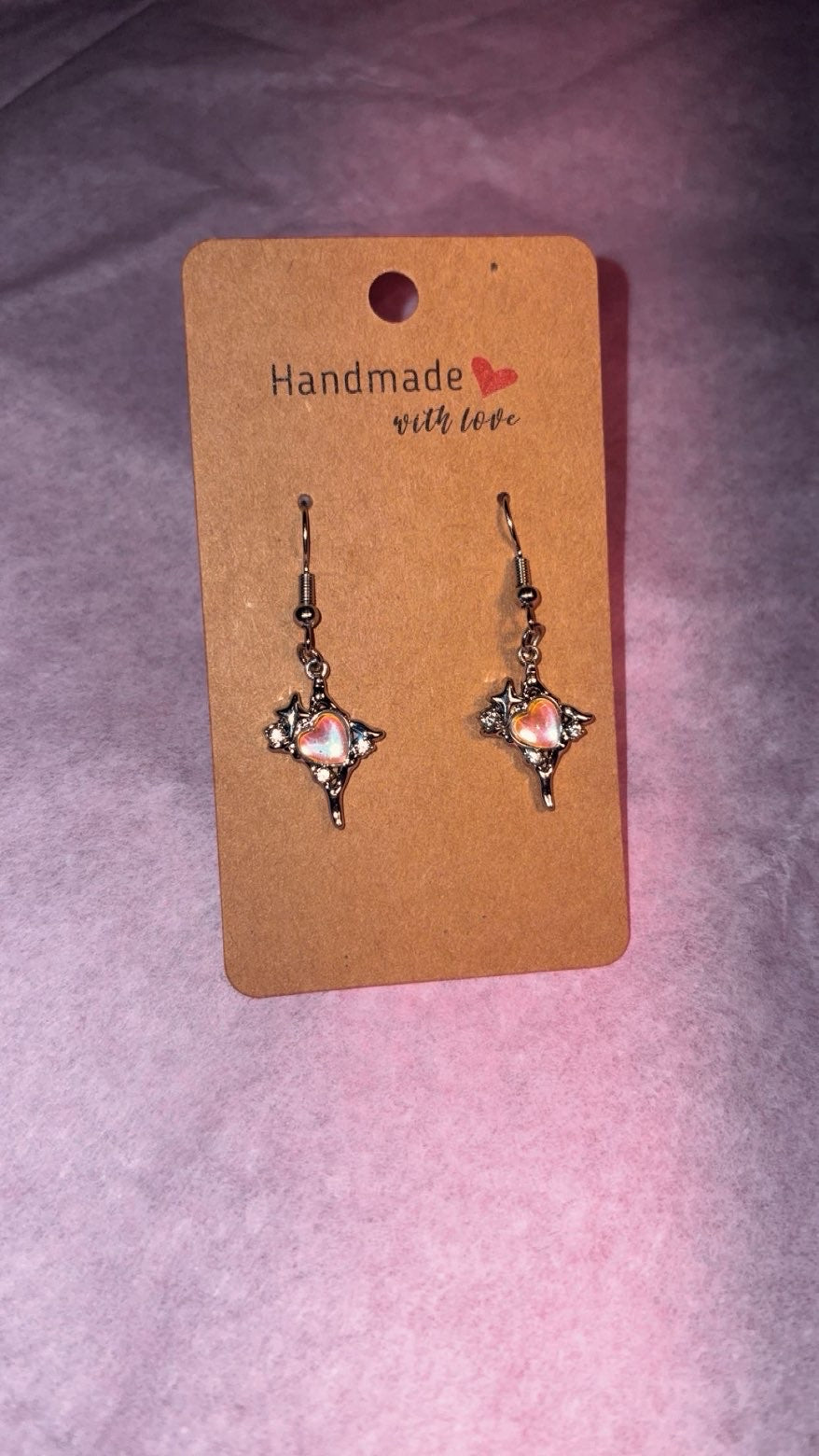 Holographic Heart Earrings 💗