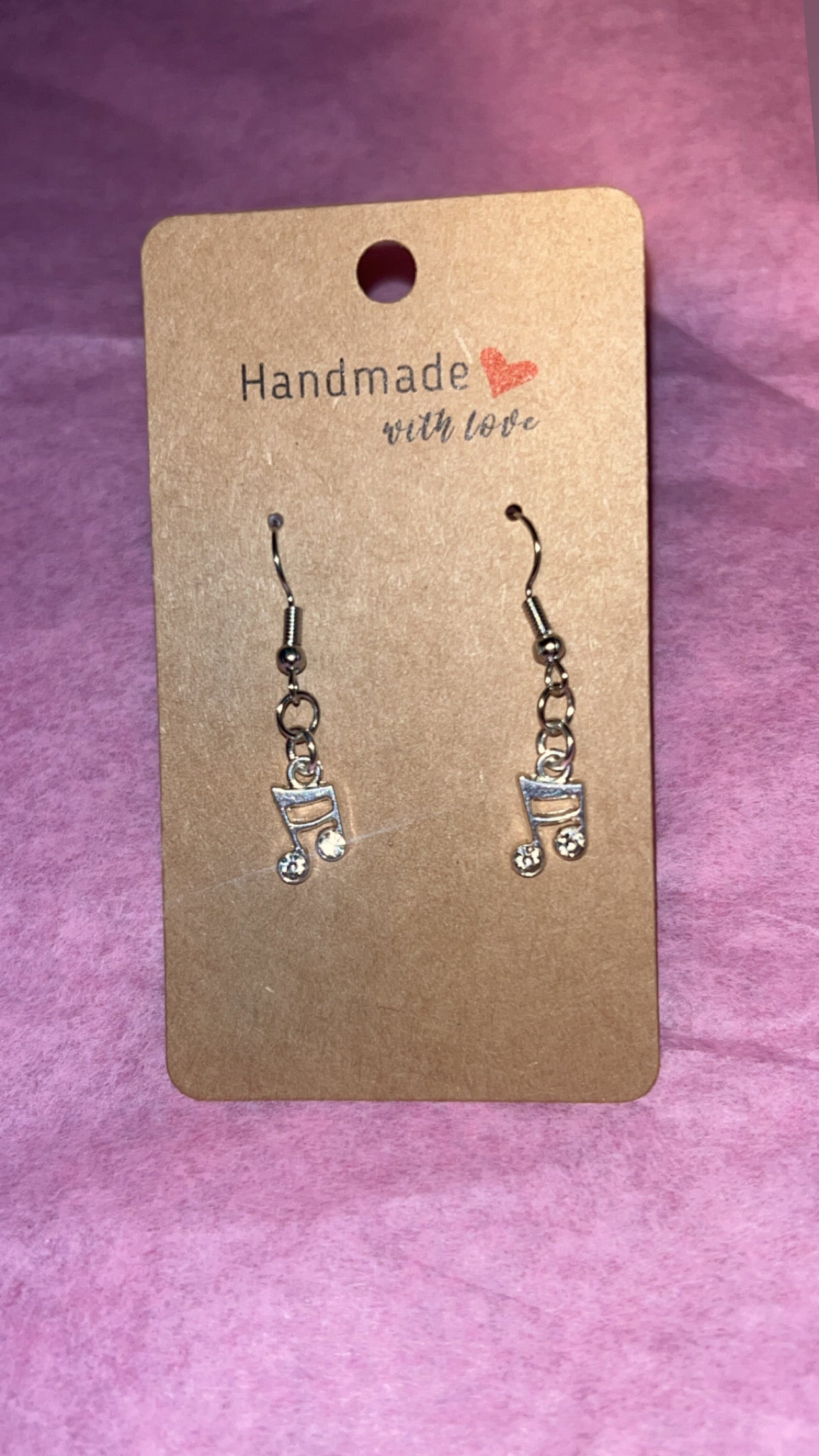 Sparkly Music Note Earrings ✨🎵