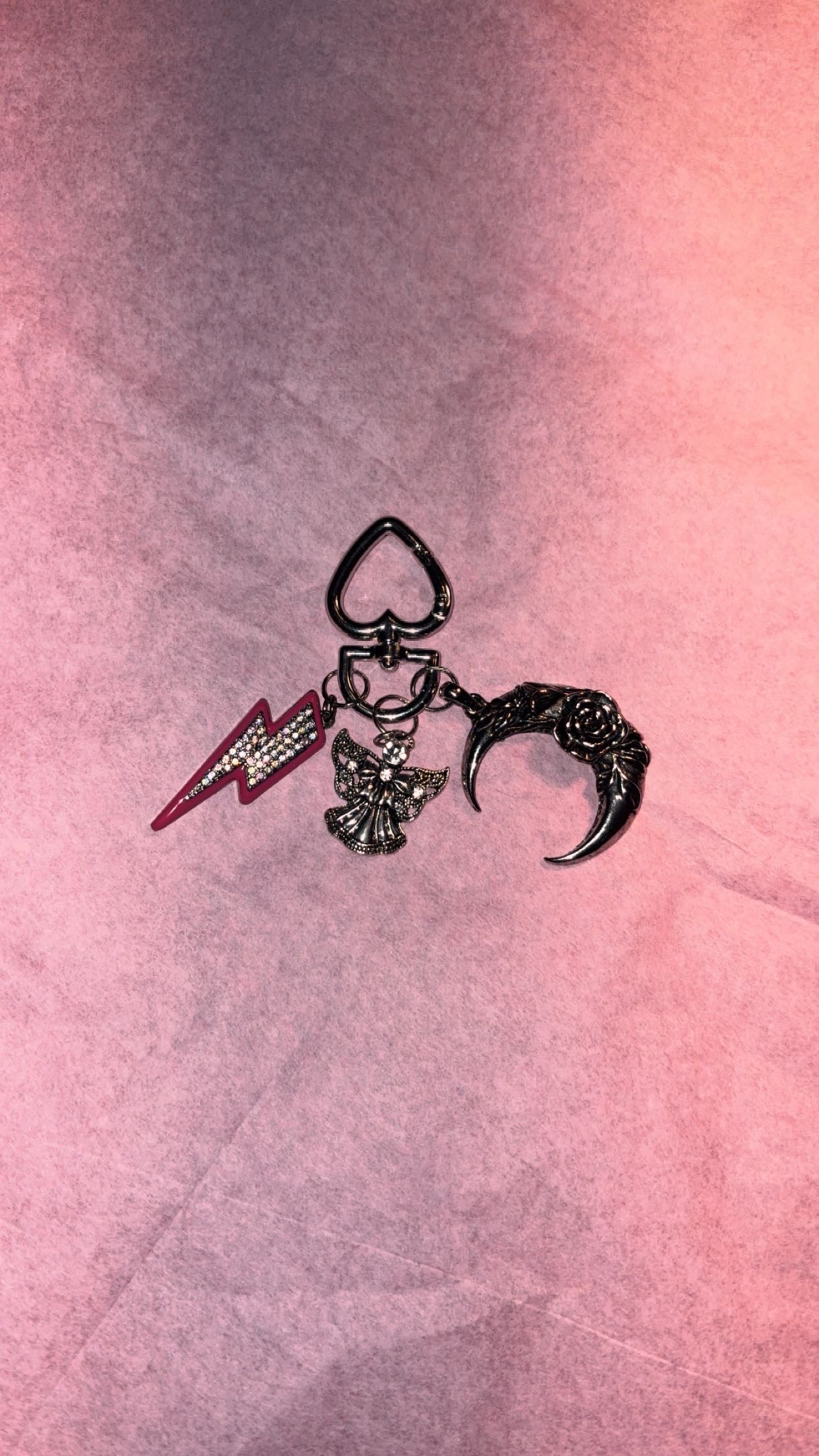 Lightning Moon Angel Keychain ⚡