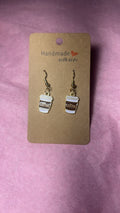 Gold Coffee Earrings ☕